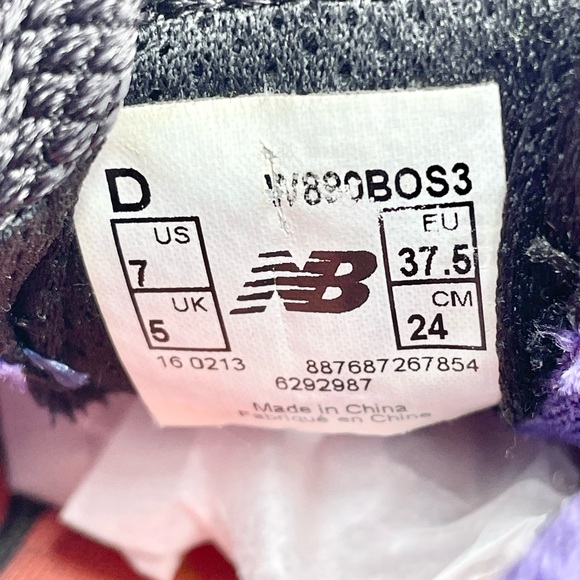 RARE New Balance 890v3 Boston Marathon 2013 Purple GITD Running Shoe Women’s 7 - Picture 13 of 13